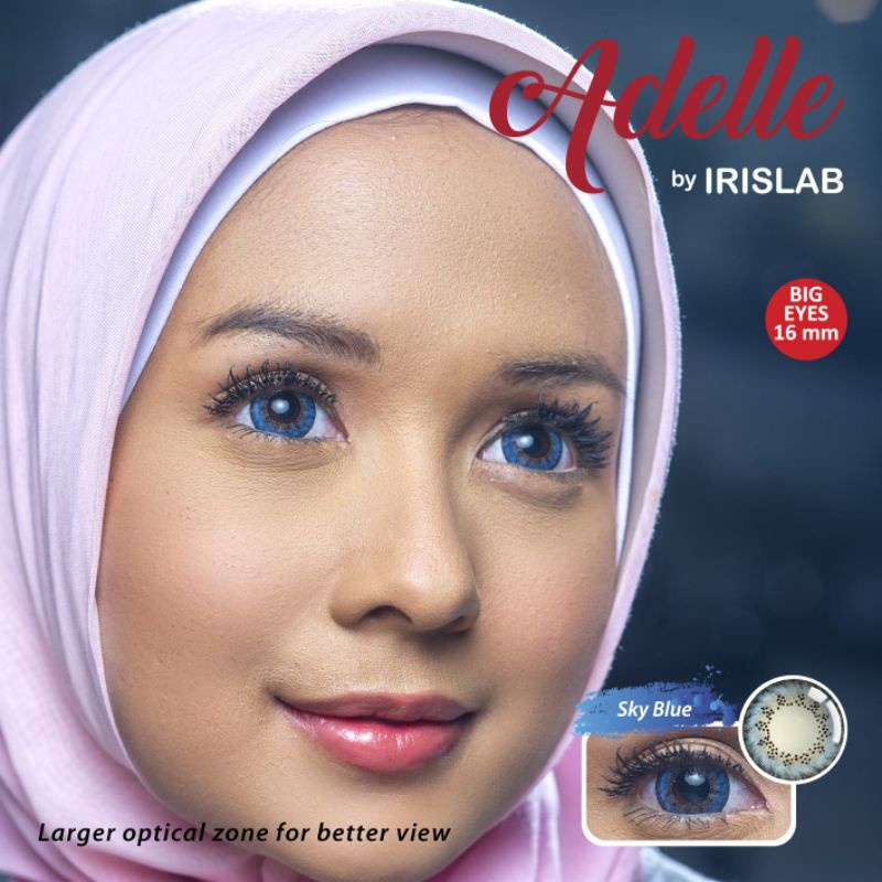 Softlens warna minus dan normal diameter 16 Adelle