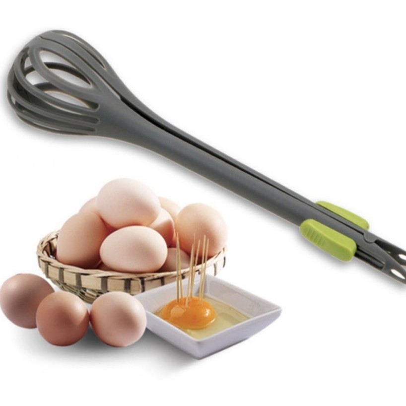 Egg Beater penjepit pengocok telur whisk spatula dapur cake-gwengrosir09