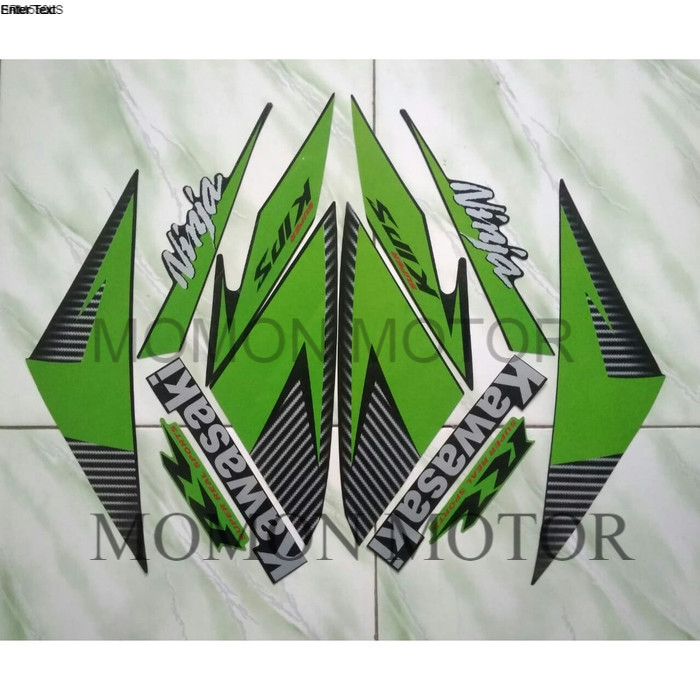 stiker striping kawasaki ninja rr 2015 - Hijau kawasaki