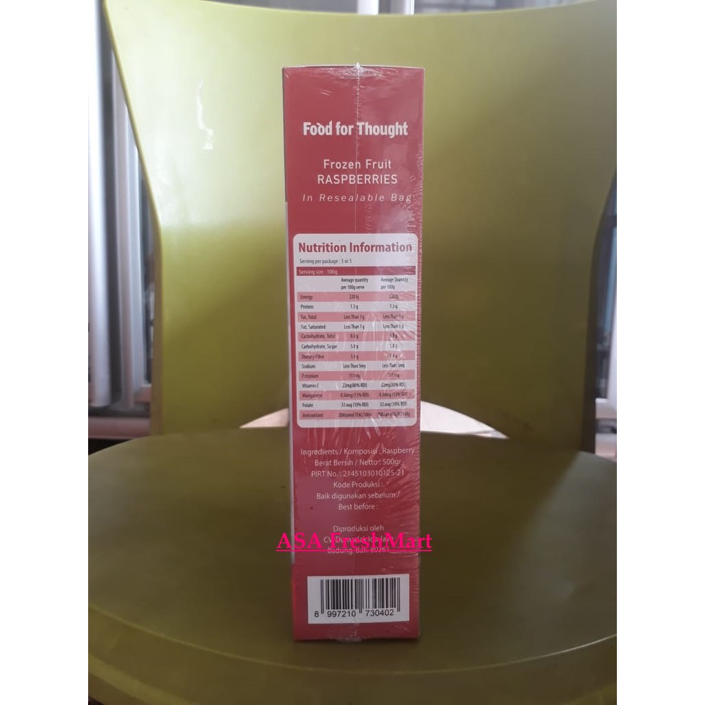 Iqf Raspberry Raspberries Frozen Fruits Food For Thought 500 Gr Shopee Indonesia