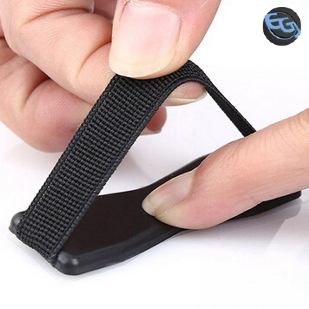 EGJ Sling Grip Holder Smartphone Jari Anti Slip [Hitam] Grab Medan