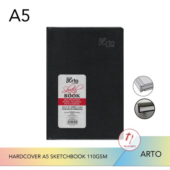 

PERALATAN MENGGAMBAR ARTO HARDCOVER A5 SKETCHBOOK 110 GSM 120 PAGES PERALATAN LUKIS