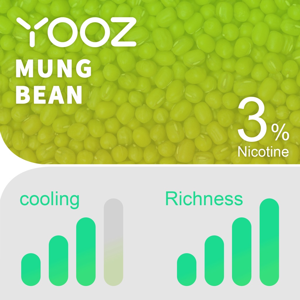 【YOOZ】Mung Bean Flavor 2 pods  of Cold Mung Bean Vaporizer