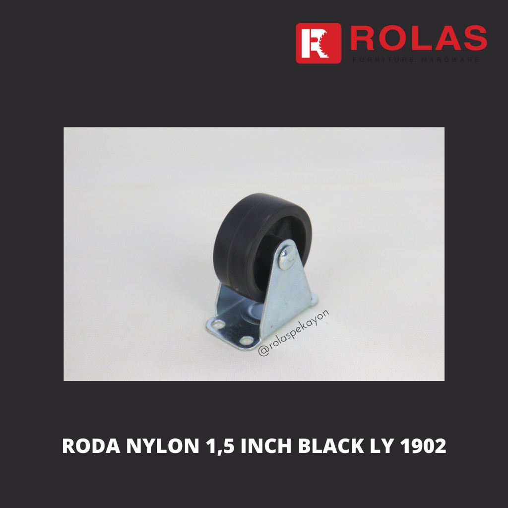 RODA NYLON 1,5 INCH BLACK LY 1902 / RODA NYLON HITAM