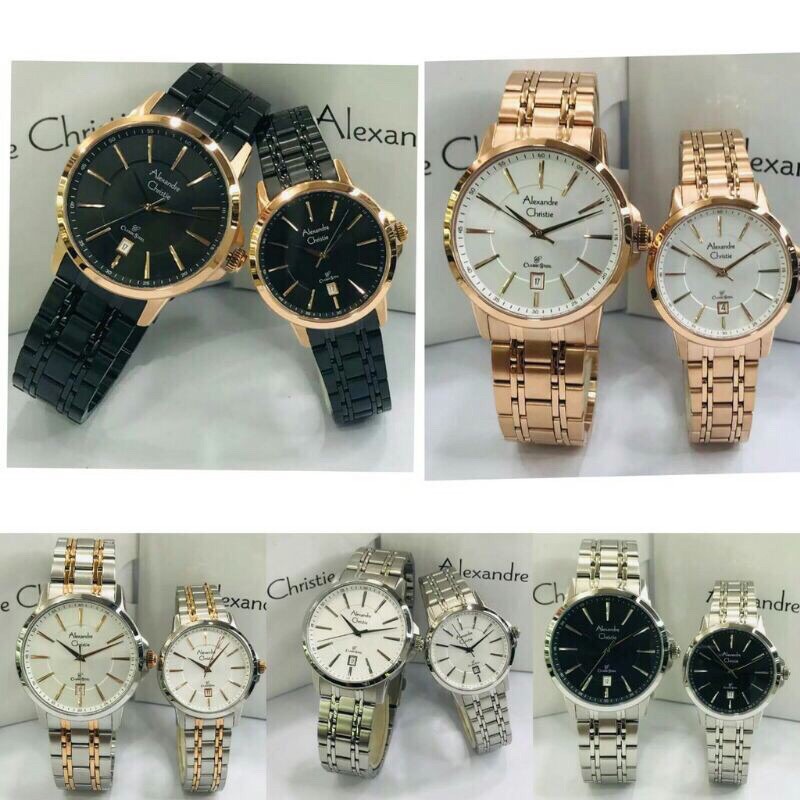 JAM TANGAN COUPLE ALEXANDRE CHRISTIE AC8636 ORIGINAL