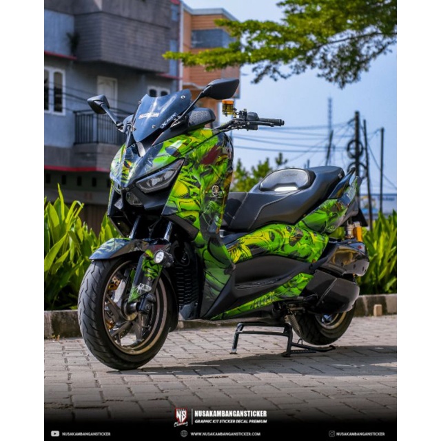 Decal Stiker Yamaha Xmax 250 fullbody striping xmax250hulk keren
