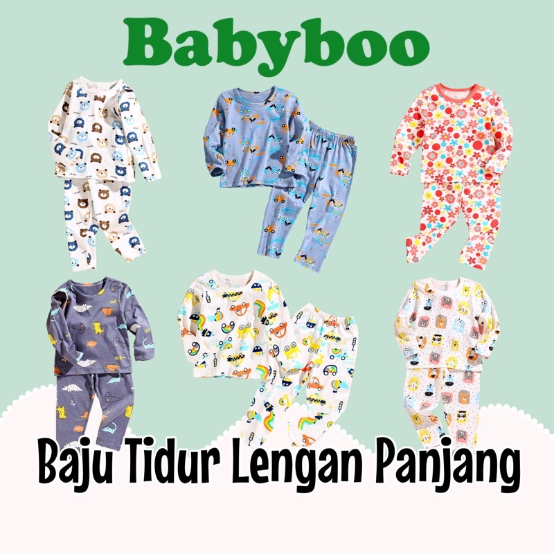 (3-24m) Baju Tidur Anak/Baju Lengan Panjang Anak/Baju Tidur Bayi