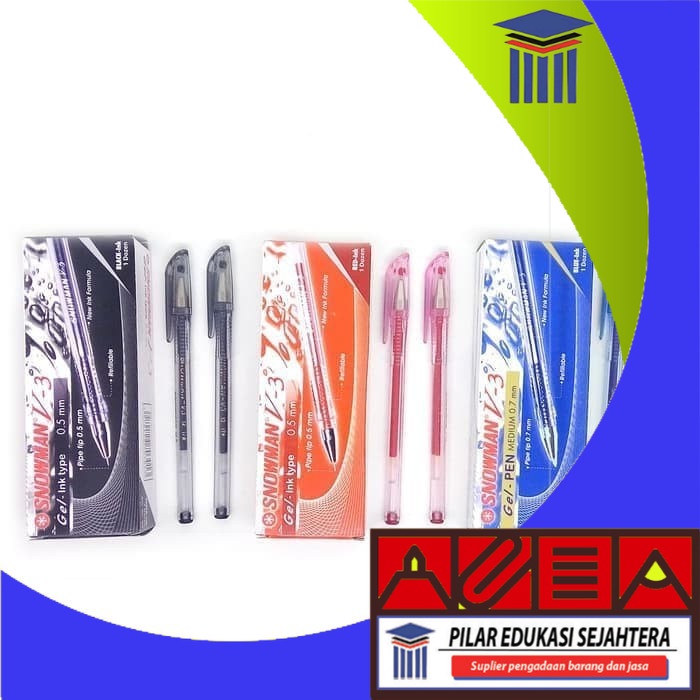 

BOLPEN / PULPEN SNOWMAN V-3 0.5 (1 PACK) MURAH