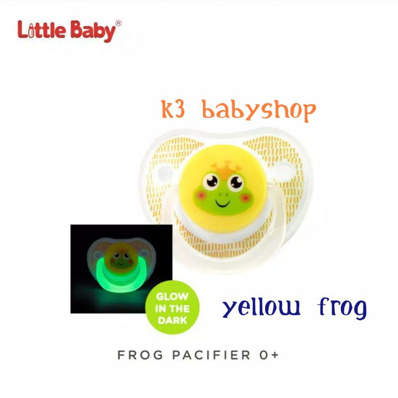 Empeng Little Baby Pacifier 0m+ glow in the dark soother dot empeng bayi anak ortodontik-1