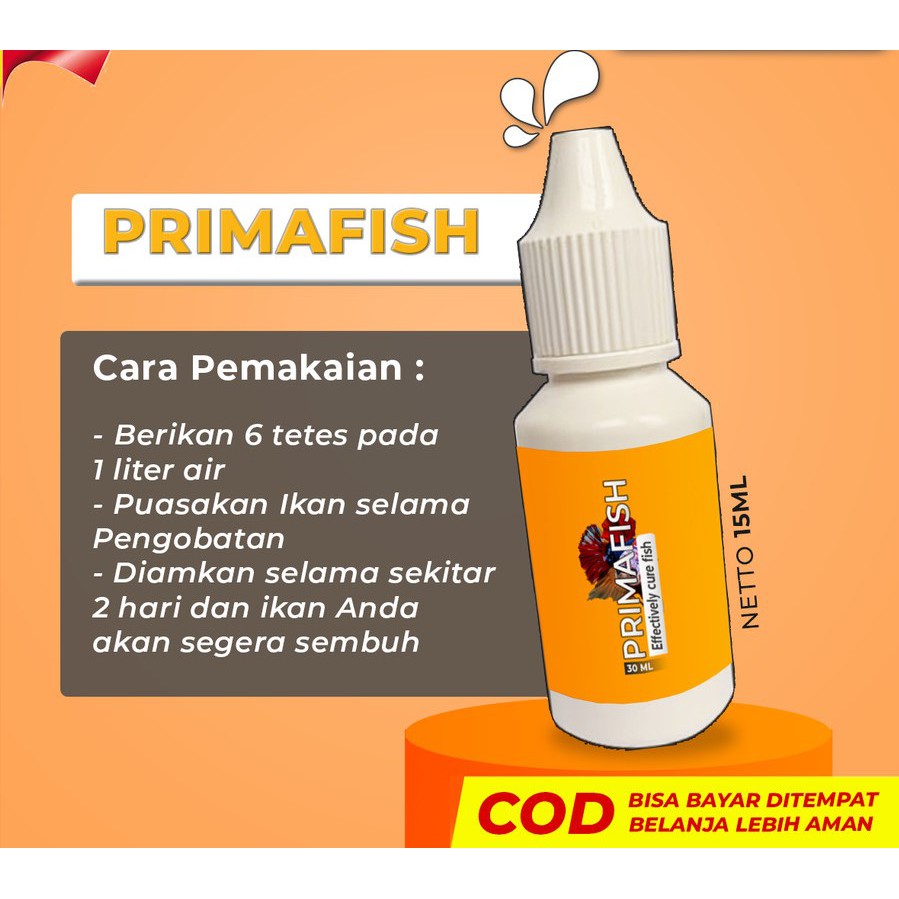 Primafish Obat Ikan Dropsy Siknas Sisik Nanas Popeye Ikan Cupang Hias