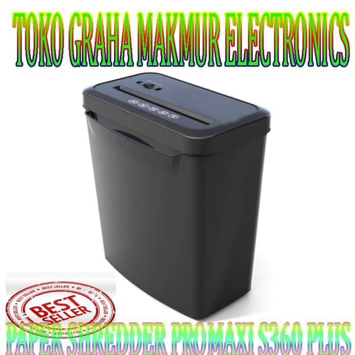 

PROMAXI S360 Plus Paper Shredder - Mesin Penghancur Kertas Cross Cut Terbaik