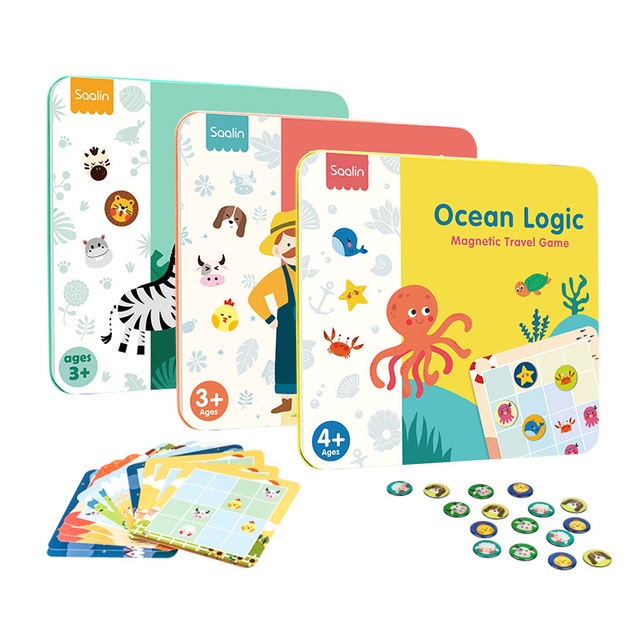 Saalin Logic Game Sudoku mainan edukasi anak belajar berhitung board game