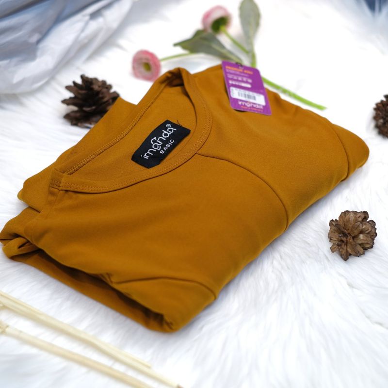 [Irnanda] Gamis Dress Diamond Umbrella Payung Bahan Jersey Diamond Premium Best Seller-Kunyit