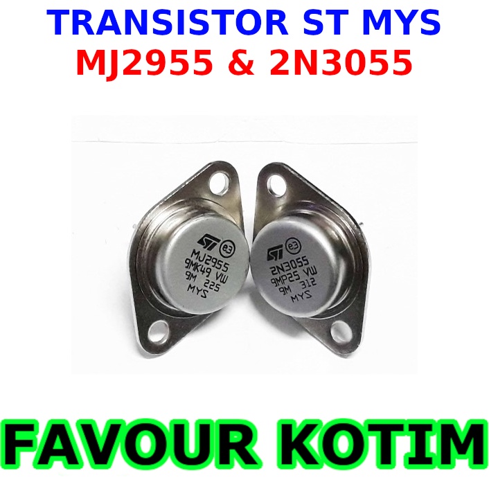 TR 2N3055 MJ2955 ASLI ORIGINAL ST MJ 2955 2N 3055 ORI 1 SET FVKOTIM
