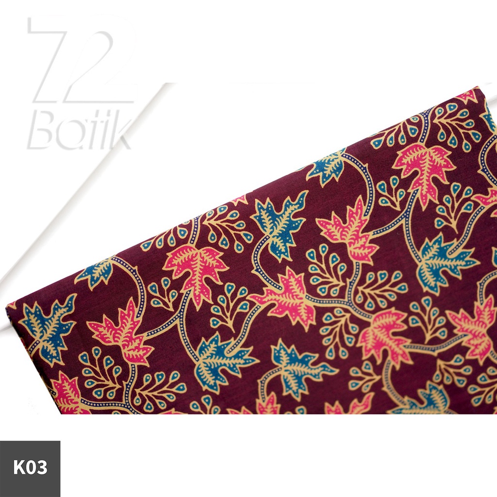 KAIN BATIK PREMIUM Bahan Katun Motif Sekar Nitik Warna Coklat Tua Kuning Merah Biru 722060 Cap 72 Jarik Jarit Samping Kebat Panjang Batik Katun Modern Premium Bahan Seragam Batik Pernikahan Kantor Keluarga Murah Kamen Jadi Batik Bali Lembaran
