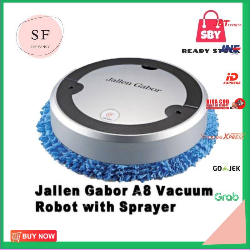 [[[BISA COD]]] JALLEN GABOR ROBOT VACUUM VACUM CLEANER SPRAYER JALLEN GABOR A8
