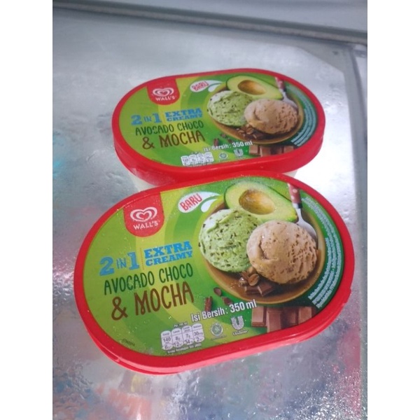 ICE CREAM WALLS 2IN1 AVOCADO MOCHA 350ML