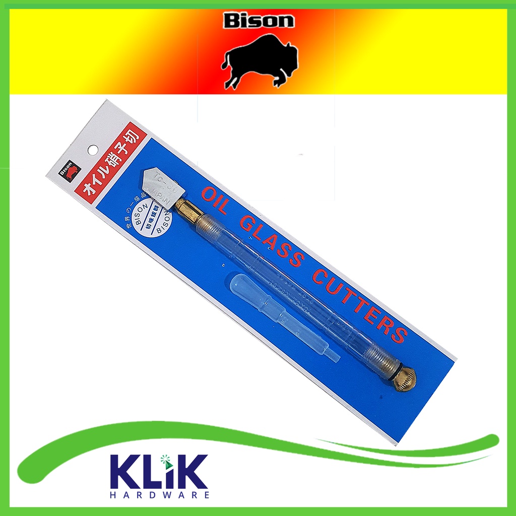 Bison Pisau Potong Kaca Minyak Alat Pemotong Kaca Glass Cutter Toyo Japan TC-30