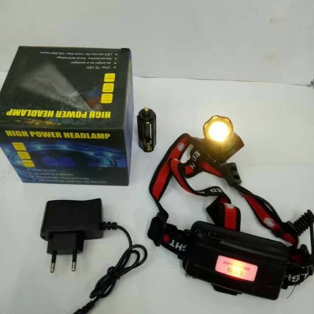 Senter kepala zom cahaya kuning