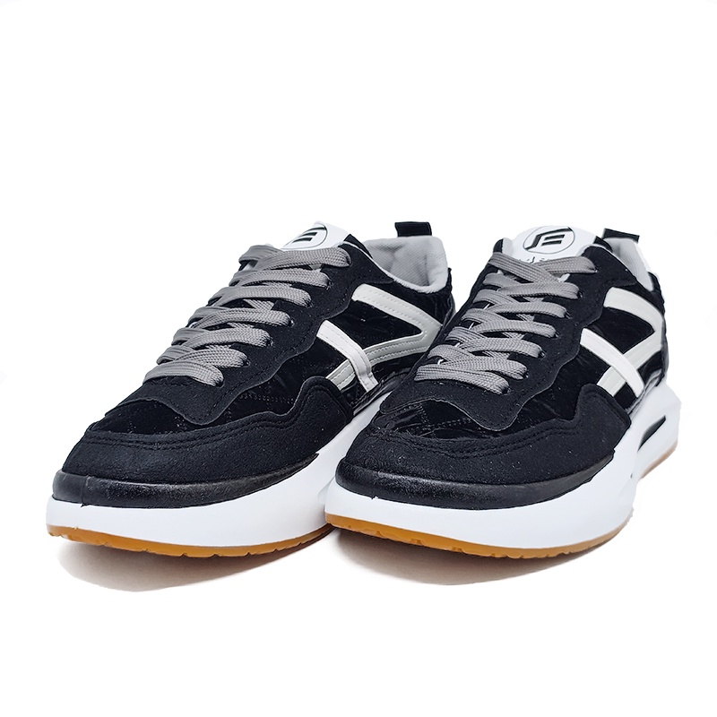 1489 - Alpha Grey/Black - Sepatu Sneakers Running Sport - D12