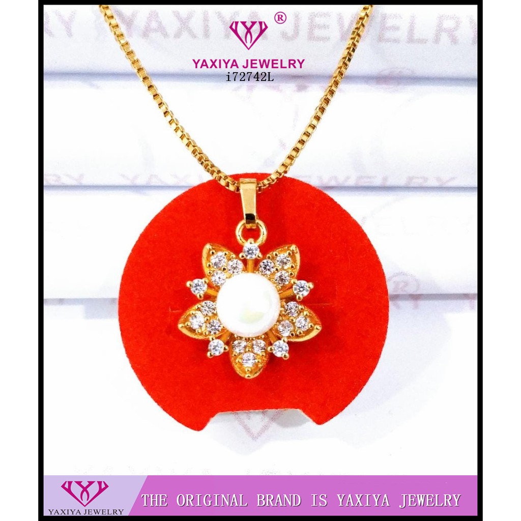 

Liontin mutiara Permata Perhiasan imitasi Gold 18k Yaxiya i72742L