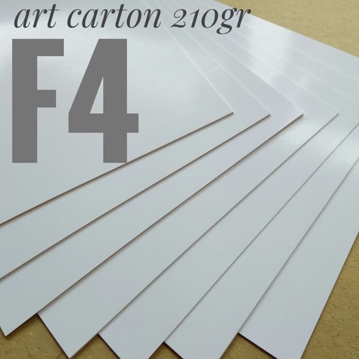 

Kertas Art Carton 210 Gsm Uk F4. 21.5 cm X 33 cm(100 lembar)