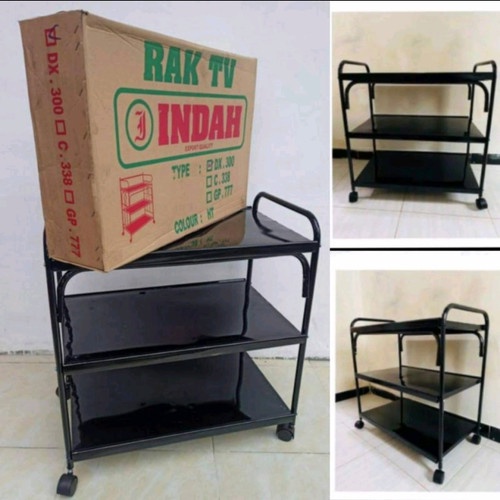 Rak tv indah/ rak galon / rak buku / rak tv besi dx300 /rak tv serbaguna/ rak serbaguna 3 susun