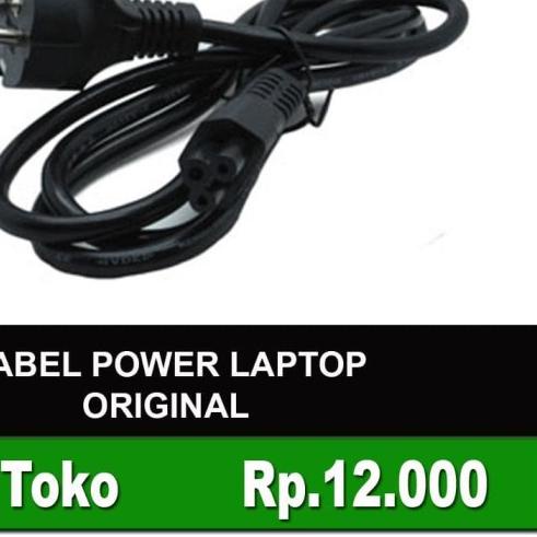 ✧ KABEL POWER ADAPTOR LAPTOP ORIGINAL ○