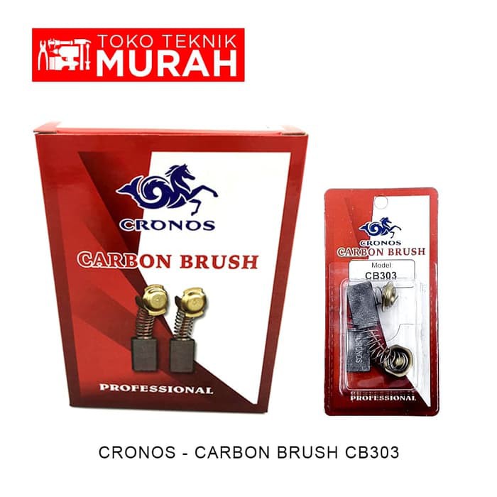 Cronos Carbon Brush CB303 Borstel CB 303 Isi 10 Pasang Arang Bostel