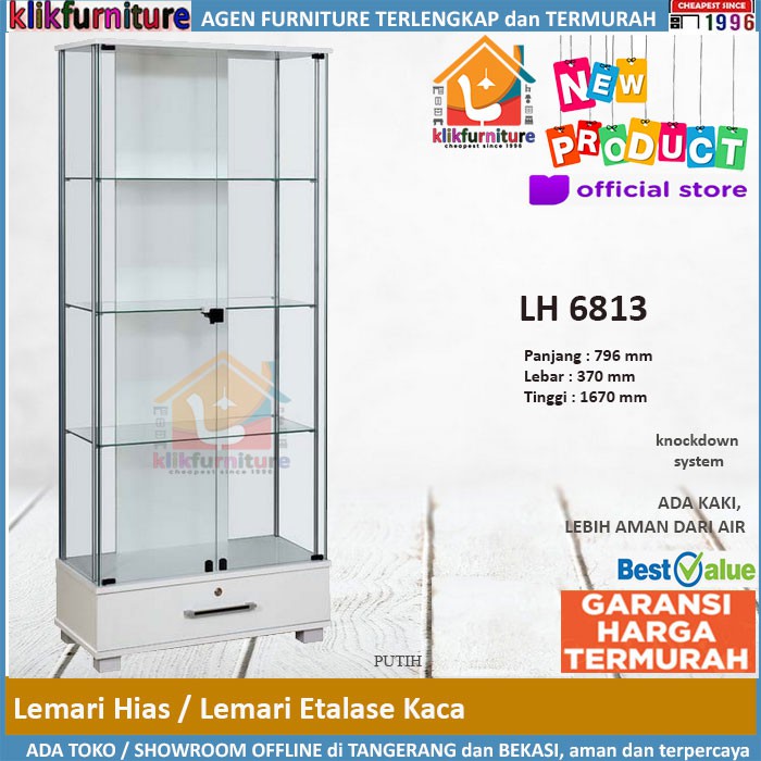 Lh 6813 Graver Benefit Seri Vitrine Lemari Etalase Kaca