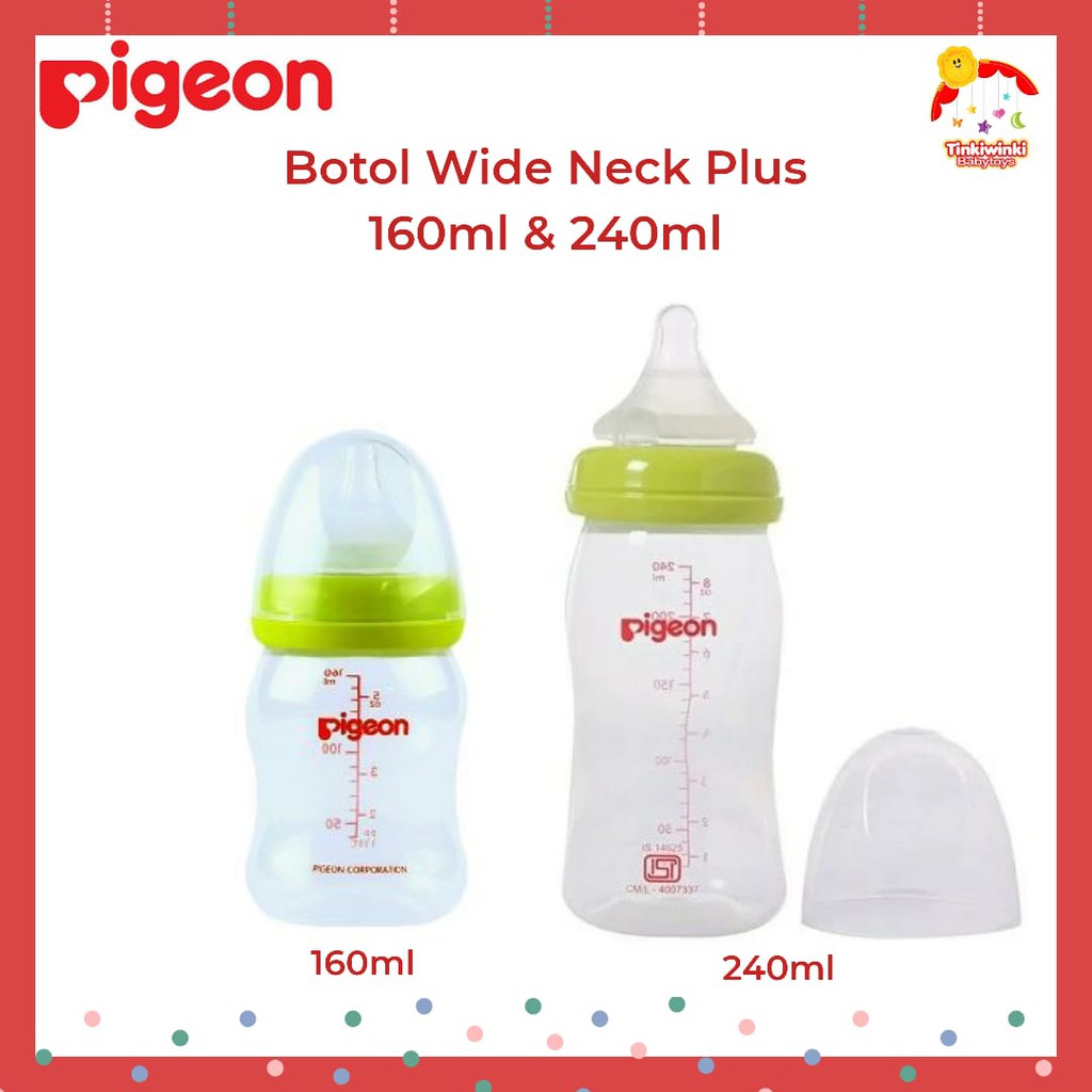 Pigeon Botol Wide Neck Plus 160ml &amp; 240ml