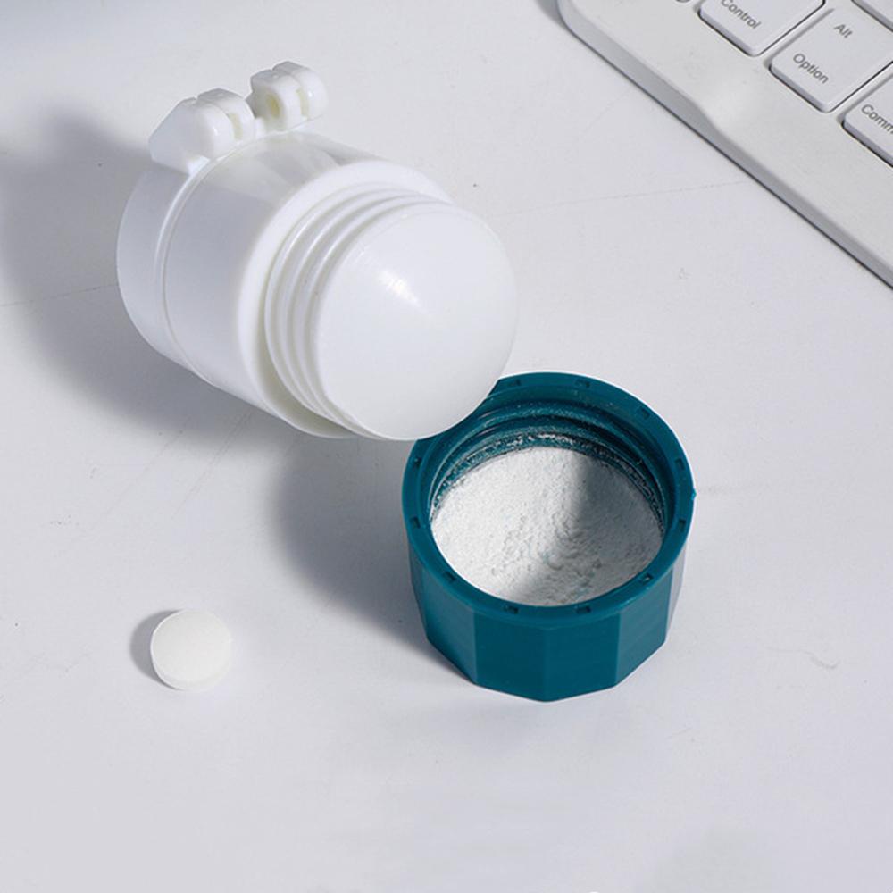 Top Pill Crusher Pill Chopper 3in1 Pill Box Wadah Tablet Obat Pemotong