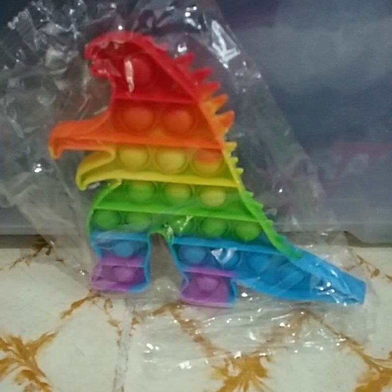 Pop It Rainbow Aneka Bentuk-Godzilla Rainbow