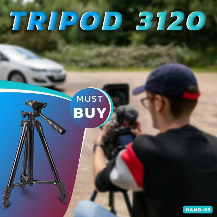 TRIPOD 3120 aksesoris tripod handphone tinggi bahan alumunium 2m new