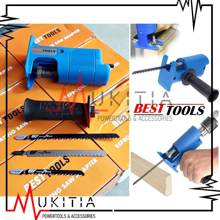Adapter Reciprocating Jigsaw / Konektor Electric Drill Jigsaw / Gergaji Bor Jig Saw / Saw Drill