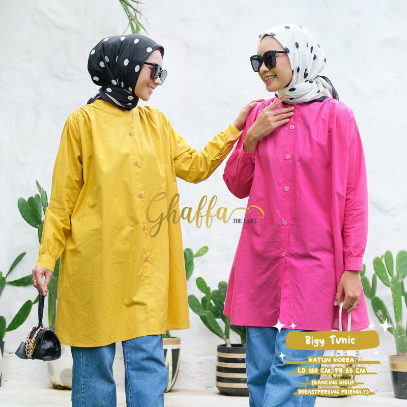 TUNIK POLOS LD JUMBO / Biggy tunik by ghaffa the label / bigy tunik