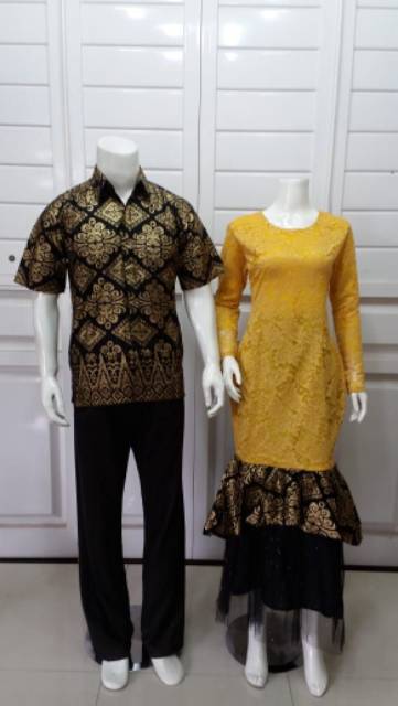 GROSIR COUPLE GAMIS MERMAID  KEMEJA PENDEK