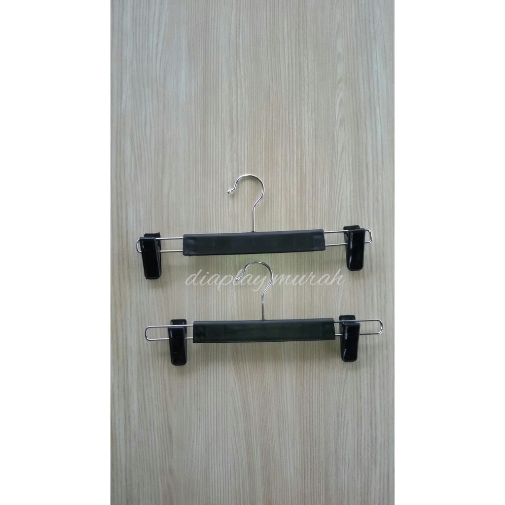 Hanger jepit celana dan rok hitam Kulaitas Super - BH