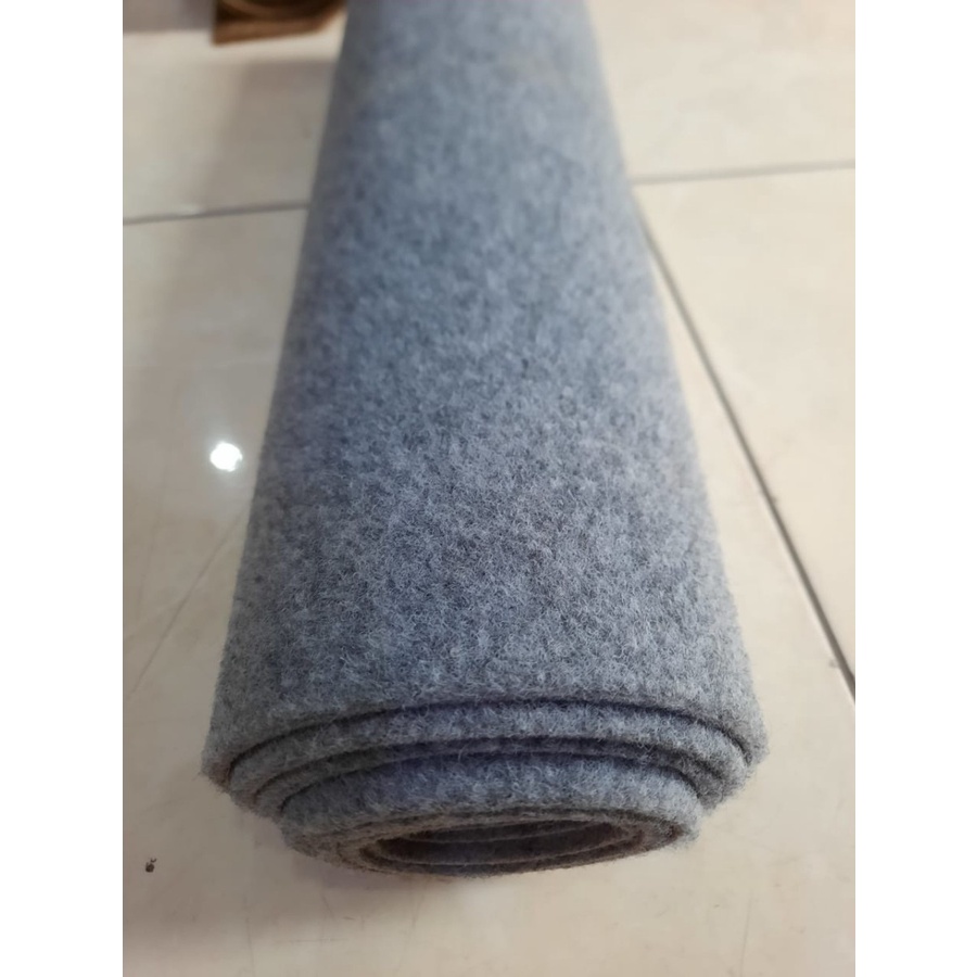 Karpet Bludru BENTLEY Bulu Tebal 1m x 2m, Karpet Brudu Murah Exhibition, Alas duduk, Alas Kasur-GREY