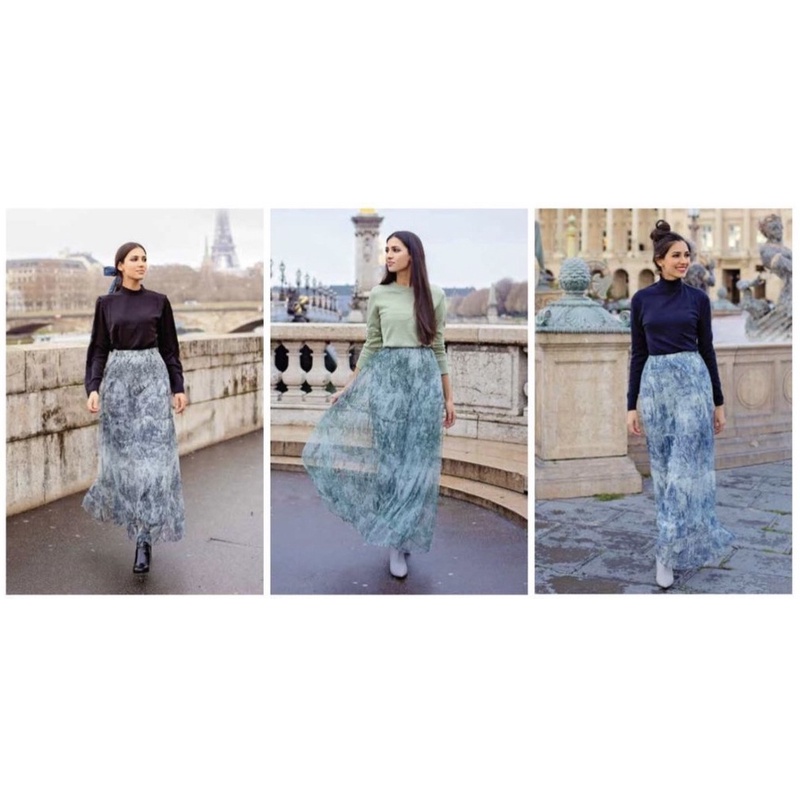[NEW] Benang Jarum x Mmehuillet El Mar Minorca Flowy Skirt Size M