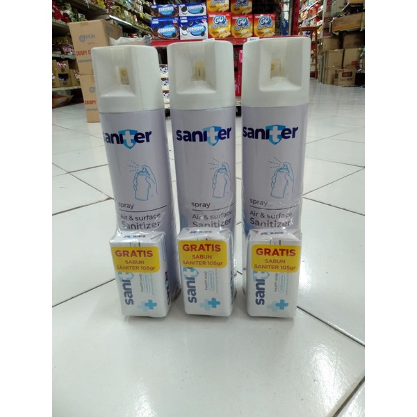 Promo Saniter disenfectant free sabun saniter