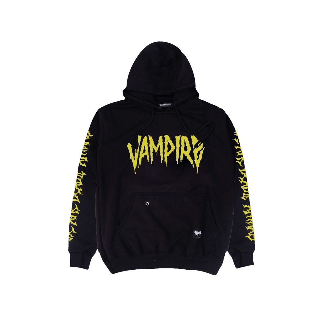 Jaket Metal Hoodie Distro Greenbloods Black ZipHoodie Resleting Vampire Kingdom