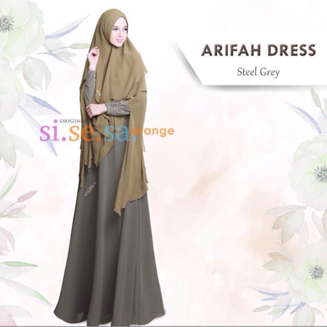 NEW ARIFAH DRESS steel grey by SISESA