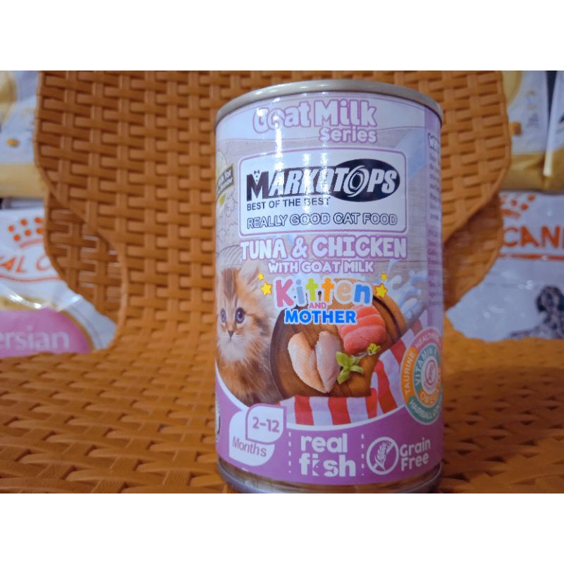 markotops makanan kucing 400gr kitten tuna&amp;chiken