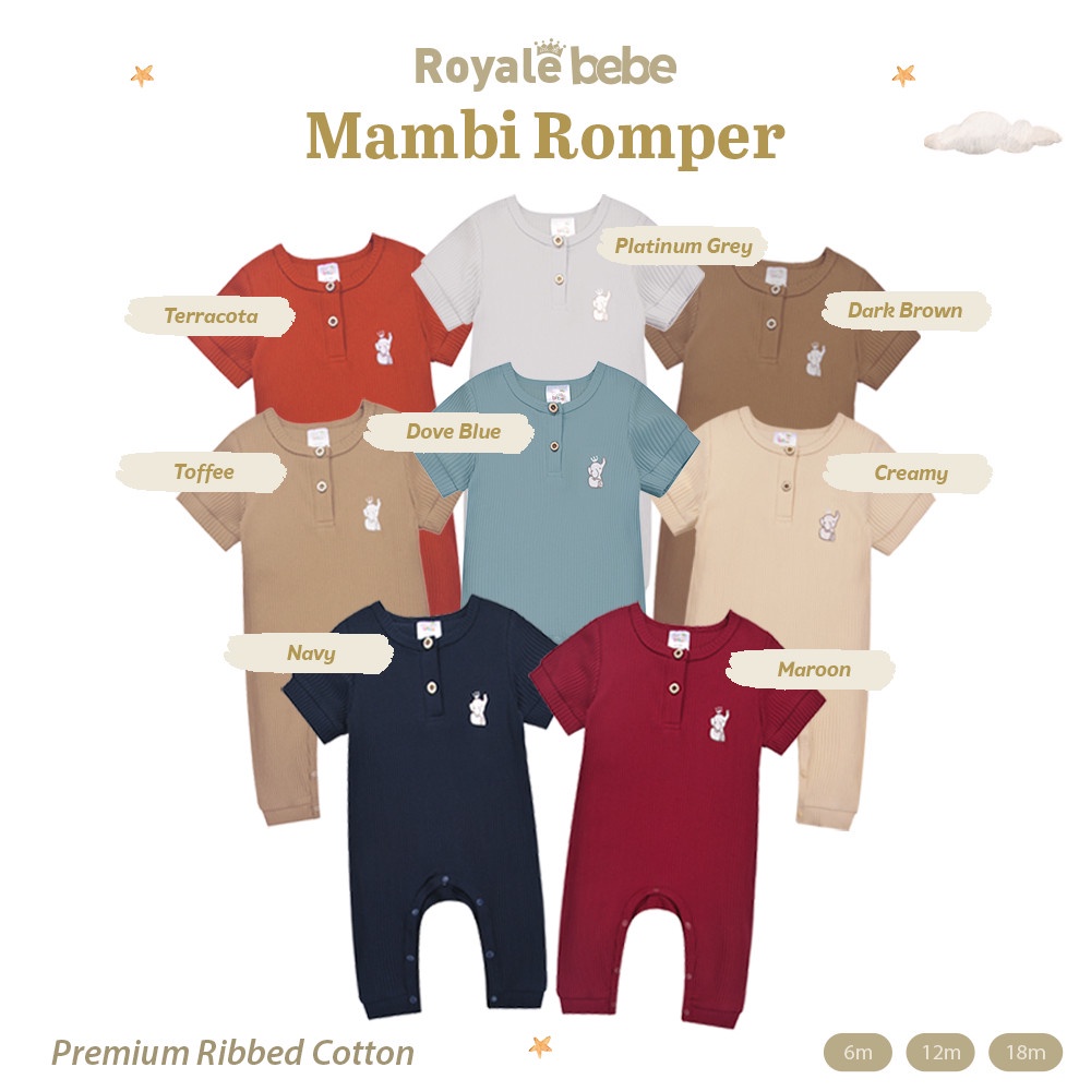 Royale Bebe Mambi Romper Sleepsuit Bayi