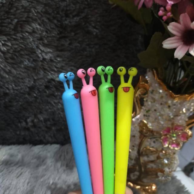 

Pulpen Siput aneka warna Lucu dan Unik