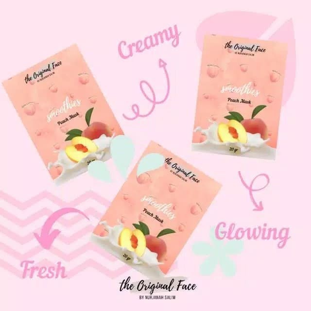 BEST!!! Masker Peach Persik untuk komedo / masker wajah / masker komedo by NURJANAH SALIM