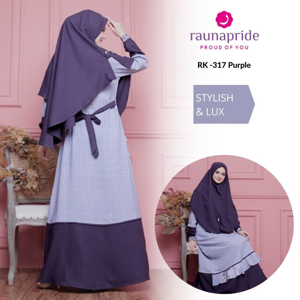 Dress Rauna Terbaru / RK - 316 /317 / 318 / Fashion Muslim