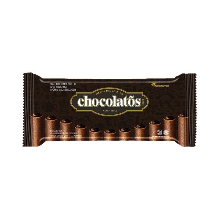 

CHOCOLATOS WAFER ROLL 66G