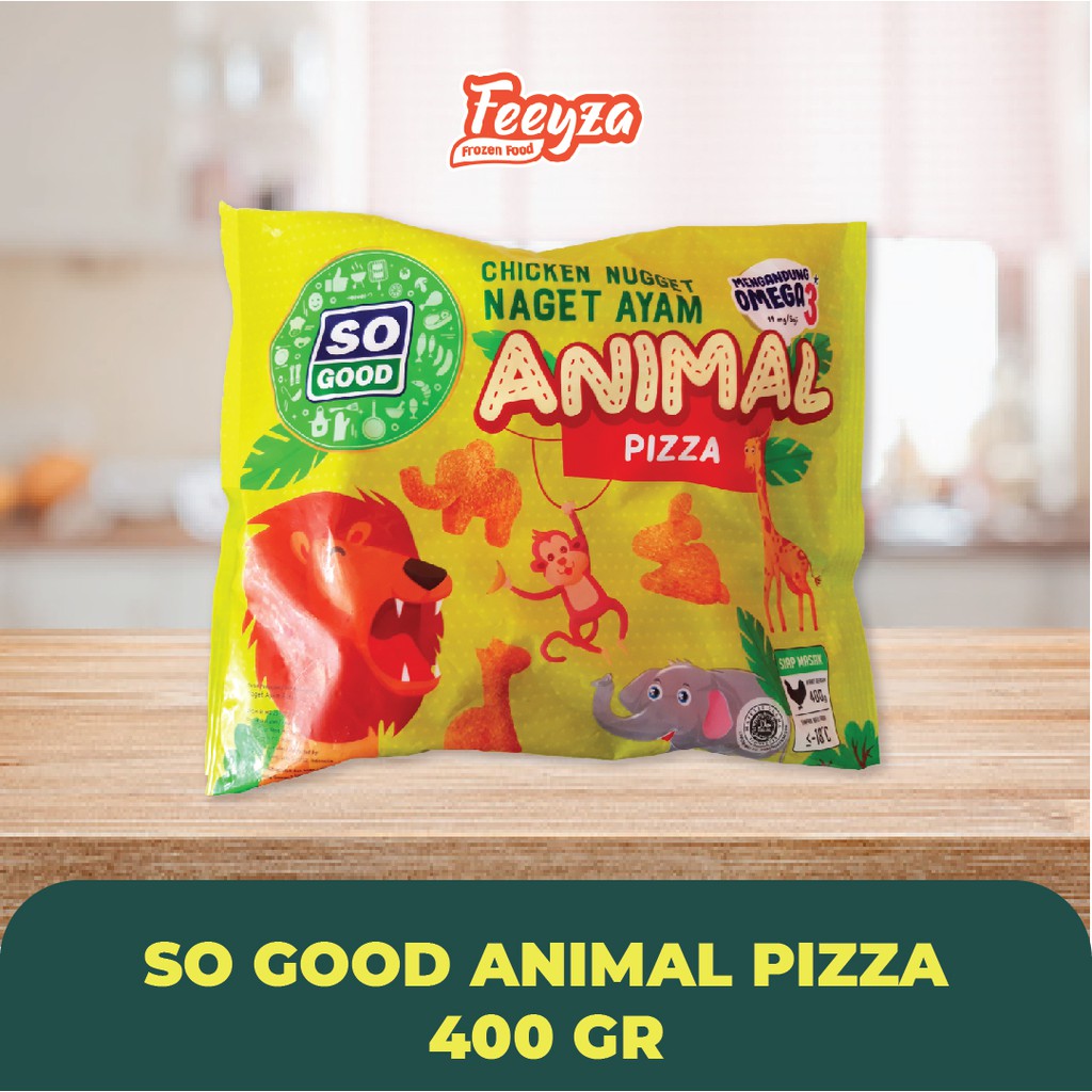 

So Good Nugget Ayam Animal Rasa Pizza (400 gram)